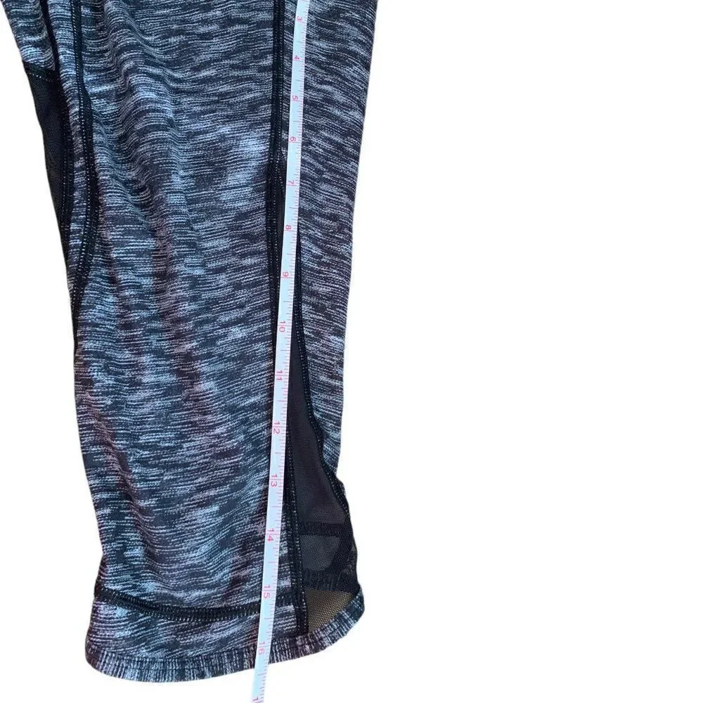 lululemon Black, White & Gray Leggings Size 4